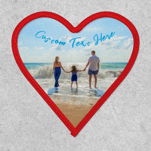 Custom Photo Text Patch Gift Your Favorite Photos