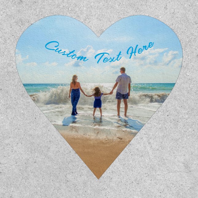 Custom Photo Text Patch Your Family Photos Gift (Front)