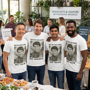 Custom Photo Text Personalized Family Team Shirt