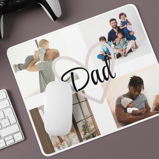 Custom Photo & Text Personalized Father’s Day Gift Mouse Pad (Creator Uploaded)