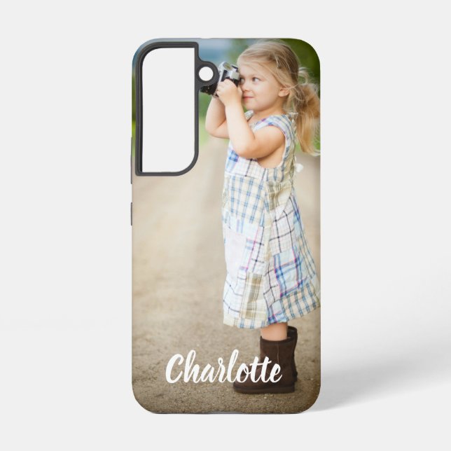 Custom Photo Text Personalized Samsung Galaxy Case (Back)