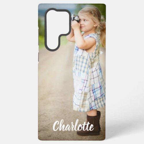 Custom Photo Text Personalized  Samsung Galaxy S22 Ultra Case