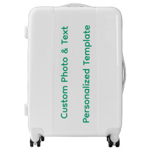 Custom Photo & Text Personalized Template Luggage