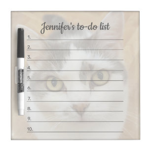 Custom Photo Text Personalized To-Do List Dry Erase Board