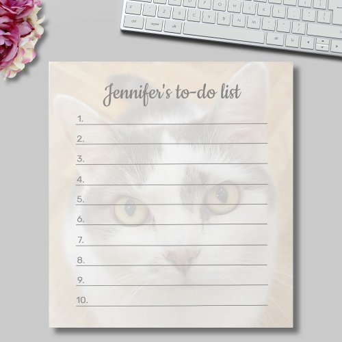 Custom Photo Text Personalized To_Do List Notepad