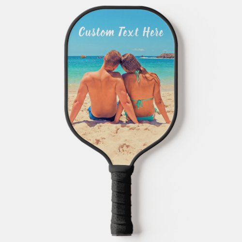 Custom Photo Text Pickleball Paddle Your Memories