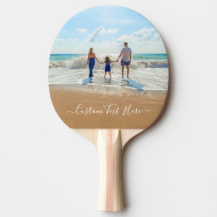 Custom Photo Text Ping Pong Paddle Your Photo Gift