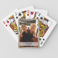 Custom Photo Text  Playing Cards