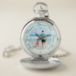Custom Photo Text Pocket Watch Gift Your Photos<br><div class="desc">Custom Text and Photo Pocket Watch - Your Own Design - Special - Personalized Father / Child / Family / Friends or Personal Pocket Watches Gift - Add Your Photo and Text - Resize and move or remove and add elements - image / text with customization tool. Choose / add...</div>