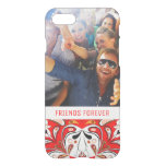 Custom Photo &amp; Text Portuguese Tile Pattern iPhone SE/8/7 Case