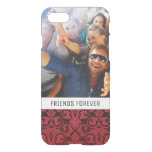 Custom Photo &amp; Text Red wallpaper 2 iPhone SE/8/7 Case