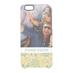 Custom Photo & Text Retro Anchor & Ropes Clear iPhone 6/6S Case