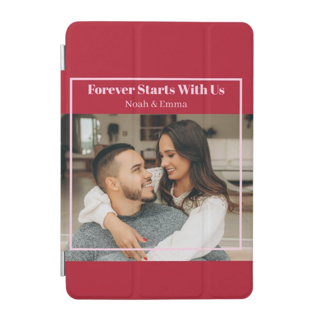 Custom Photo & Text Romantic Gift - Personalized  iPad Mini Cover (Front)