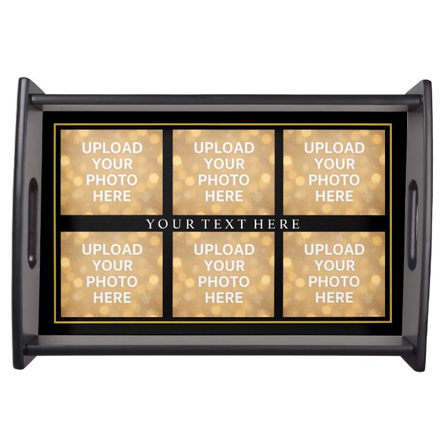 Custom photo text serving tray (Front)