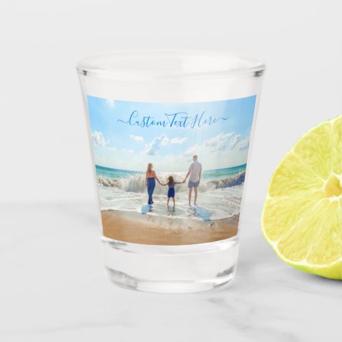 Custom Photo Text Shot Glass Unique Your Design