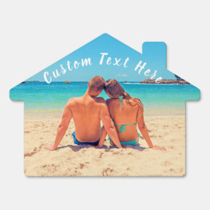 Custom Photo Text Sign with Your Favorite Photos