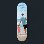 Custom Photo Text Skateboard - Best DAD Ever<br><div class="desc">Custom Photo - Your Own Design - Special - Personalized Father / Child / Family / Friends or Personal Gift - Add Your Photo / Text - Resize and move or remove and add elements / image with customization tool. Choose / add your favorite font / text color ! You...</div>