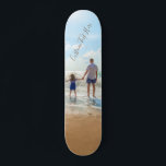 Custom Photo Text Skateboard with Your Photos<br><div class="desc">Custom Photo and Text Skateboards - Unique Your Own Design - Personalized Family / Friends or Personal Skateboards / Gift - Add Your Text and Photo - Resize and move elements with Customization tool! Choose font / size / color! Good Luck - Be Happy :)</div>
