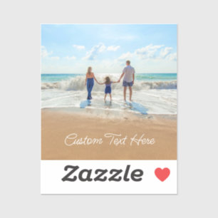 Custom Photo Text Sticker Your Photos Design