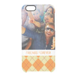 Custom Photo &amp; Text Sweater Background Clear iPhone 6/6S Case