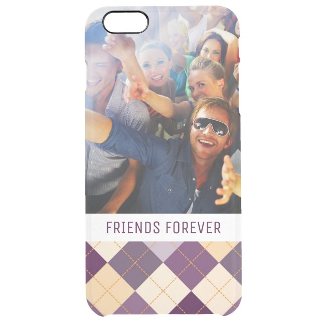 Custom Photo & Text Sweater Background Uncommon iPhone Case (Back)