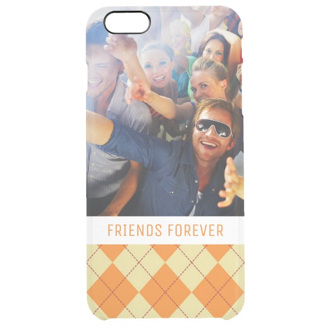 Custom Photo & Text Sweater Background Uncommon iPhone Case (Back)
