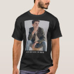 Custom Photo Text T-Shirt<br><div class="desc">Create your very own t-shirt be it for a fundraising event, birthday, or funeral the layout is already set up with a photo and text template.</div>