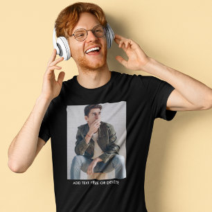 Custom Photo Text T-Shirt