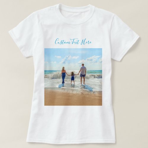 Custom Photo Text T_Shirt _ Family Design