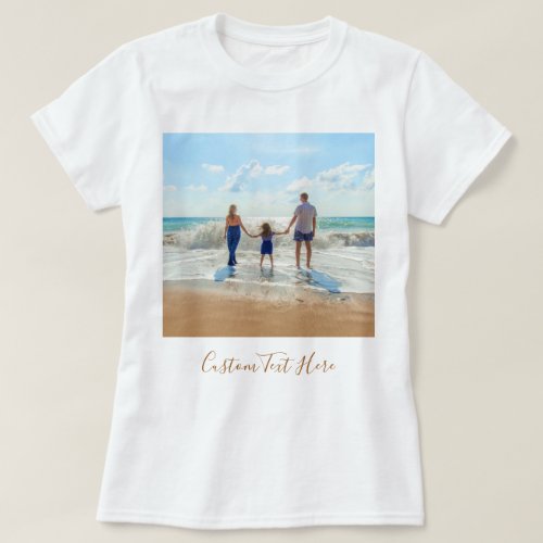 Custom Photo Text T_Shirt _ Summer Design