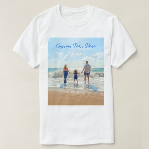 Custom Photo Text T_Shirt with Your Family Photos