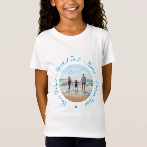 Custom Photo Text T_Shirt Your Favorite Photo Gift