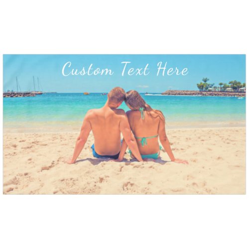 Custom Photo Text Tablecloth Your Design _ Summer