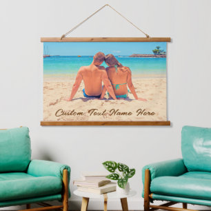 Custom Photo Text Tapestry Your Romantic Photos
