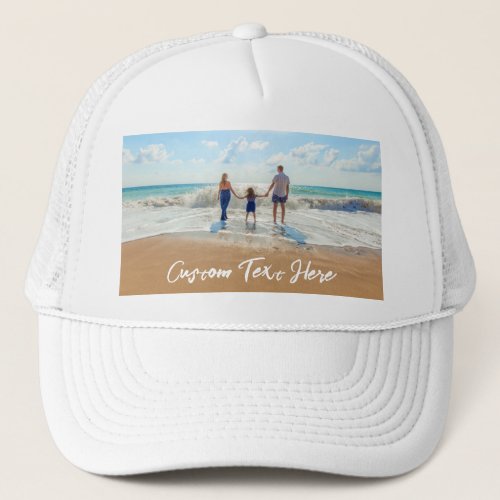 Custom Photo Text Trucker Hat with Your Photos