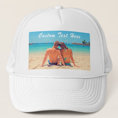 Custom Photo Text Trucker Hat Your Favorite Fhotos