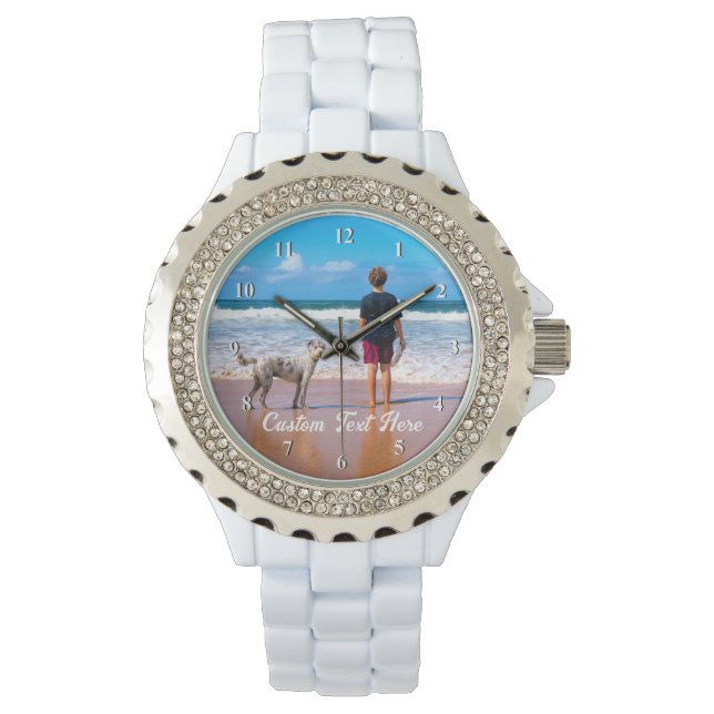 Custom Photo Text Watch Your Favorite Photos (Front)