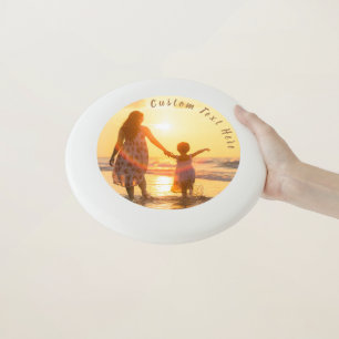 Custom Photo Text Wham-O Frisbee Your Family Photo