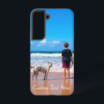 Custom Photo Text with Your Pets Photos Gift Samsung Galaxy S22 Case<br><div class="desc">Custom Photo and Text Samsung Galaxy Cases or iPhone Cases - Make Your Own Design with Pets - Personalized Family / Friends / Pets or Personal Gift - Add Your Photo and Text / Name - Resize and move or remove and add elements / text with Customization tool ! Choose...</div>