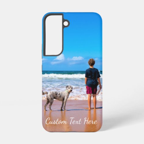 Custom Photo Text with Your Pets Photos Gift Samsung Galaxy S22 Case