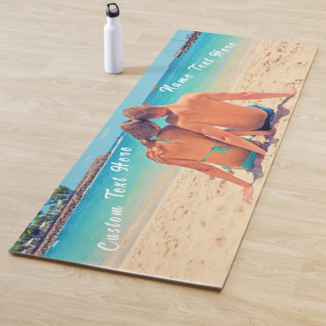 Custom Photo Text Yoga Mat Your Favorite Photos (In Situ)