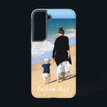 Custom Photo Text Your Family Photos with Mom Samsung Galaxy S22 Case<br><div class="desc">Custom Photo and Text - Your Own Design - Special - Personalized Family / Friends or Personal Gift - Add Your Text and Photo - Resize and move or remove and add elements / image with customization tool. Choose / add your favorite font / text color ! You can transfer...</div>