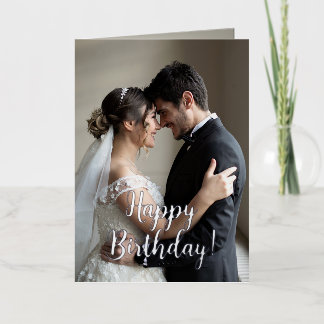 Custom Photo & Texts Birthday Greeting