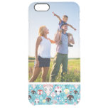 Custom Photo Texture laughing skull Clear iPhone 6 Plus Case