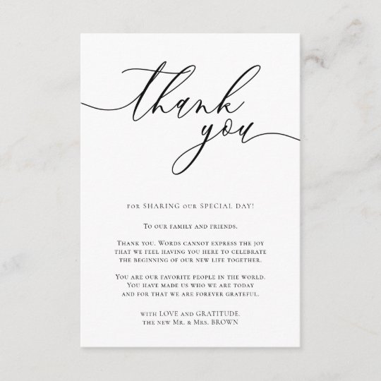 Custom Photo Thank You Enclosure Card | Zazzle.com