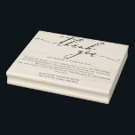 Custom Photo Thank You large scale Rubber Stamp<br><div class="desc">Custom Photo Thank You large scale</div>