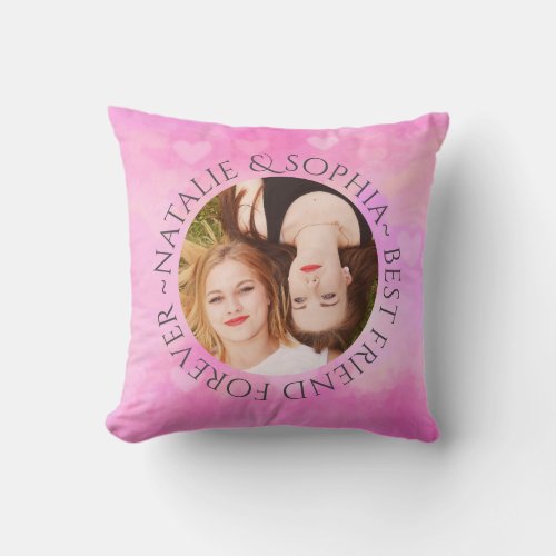 Custom Photo The Best Friend Throw Pillow