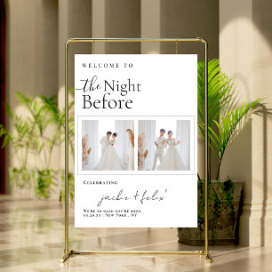 Custom Photo The Night Before Dinner Rehearsal Foam Board