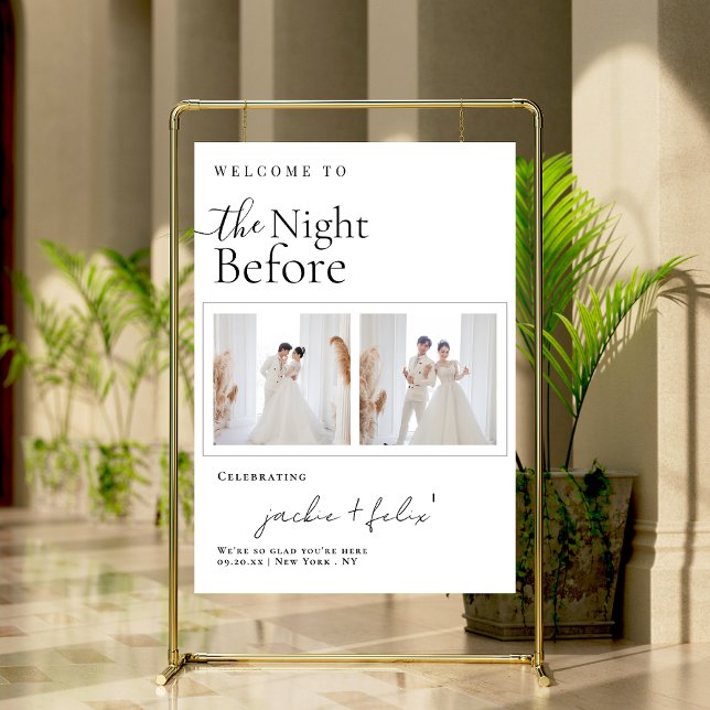 Custom Photo The Night Before Dinner Rehearsal Foam Board (Creator Uploaded)