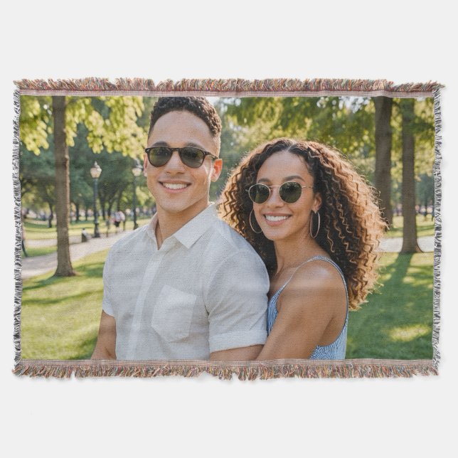 Custom Photo Throw Blanket | Personalized Picture  (Front)
